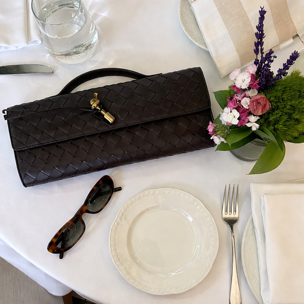 Woven Clutch Bag – Evening Shoulder Bag for Women