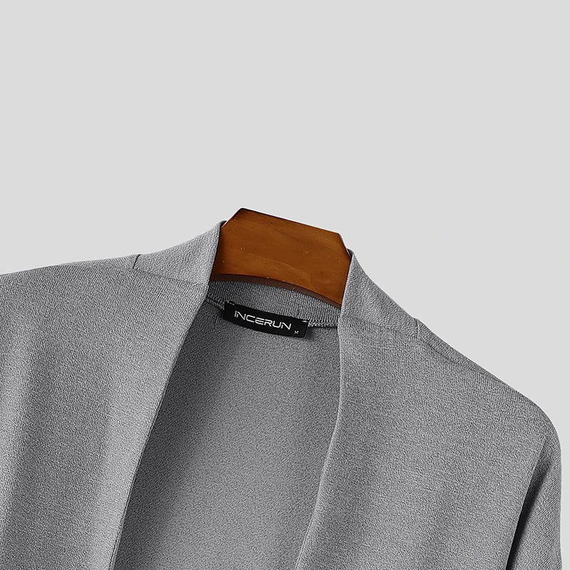 The Bloomsbury Men's Open Front Knit Cardigan