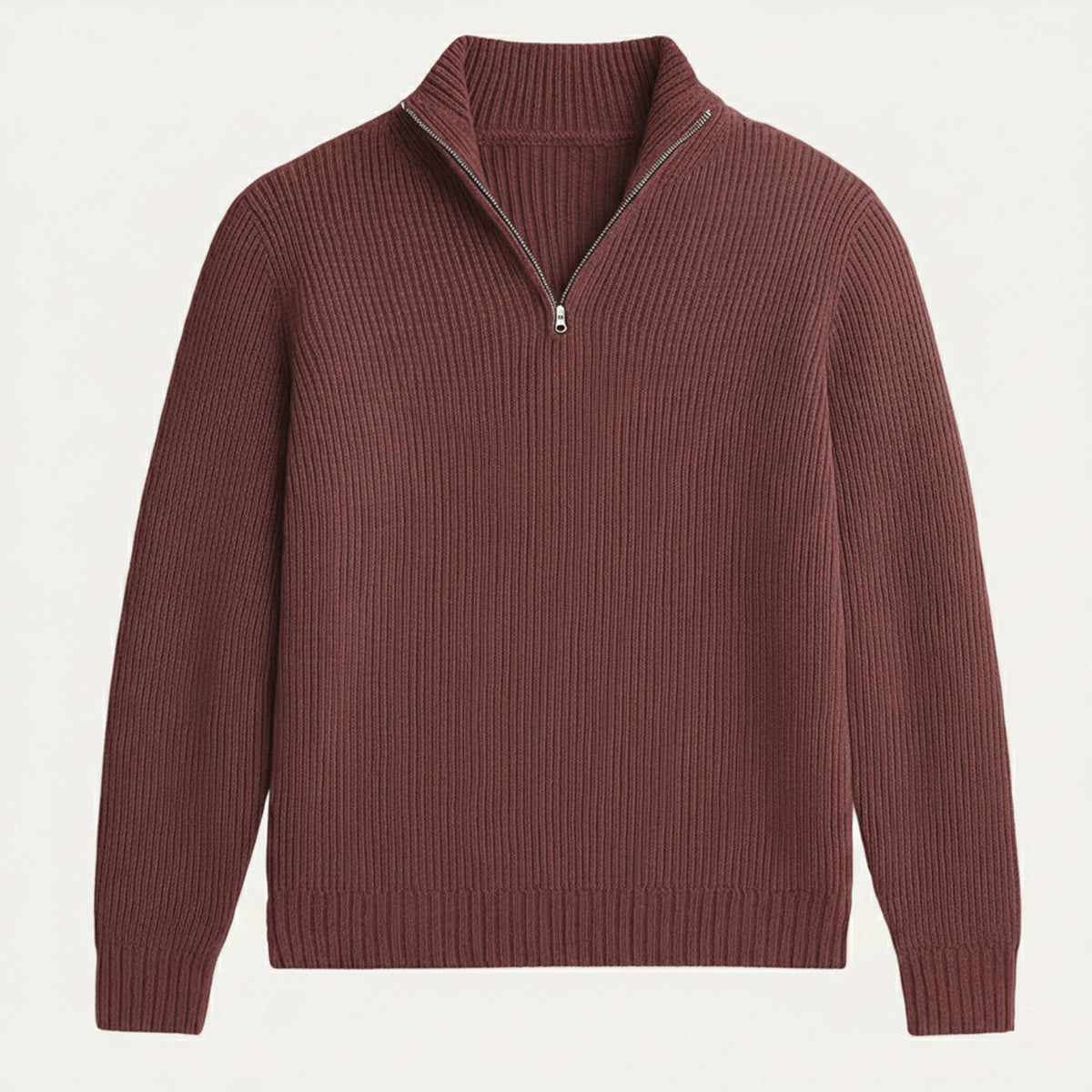 The Vicenza Men’s Soft Knit Cashmere Half Zip Jumper