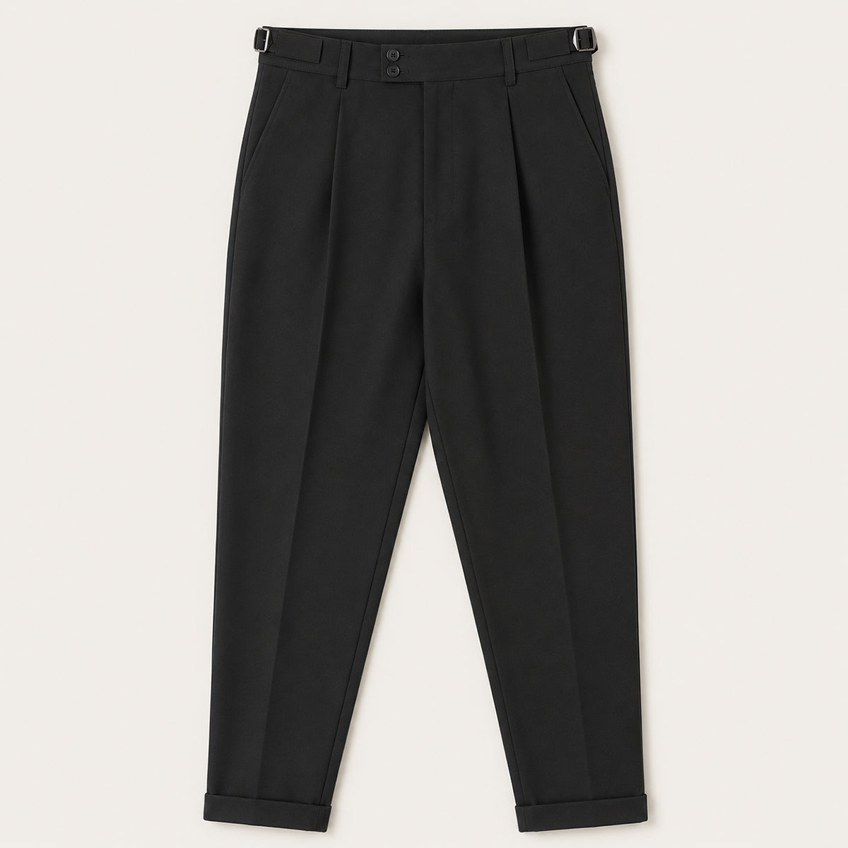 The Dromana Men’s Tailored Smart Slim Fit Pleated Dress Trousers