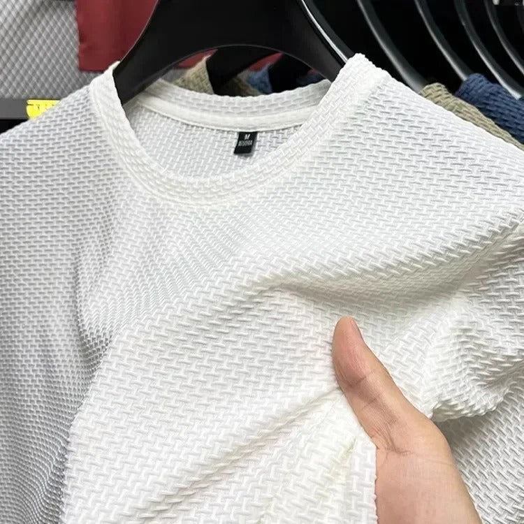 The Rapallo Men's Smart Knit Crew Neck T Shirt