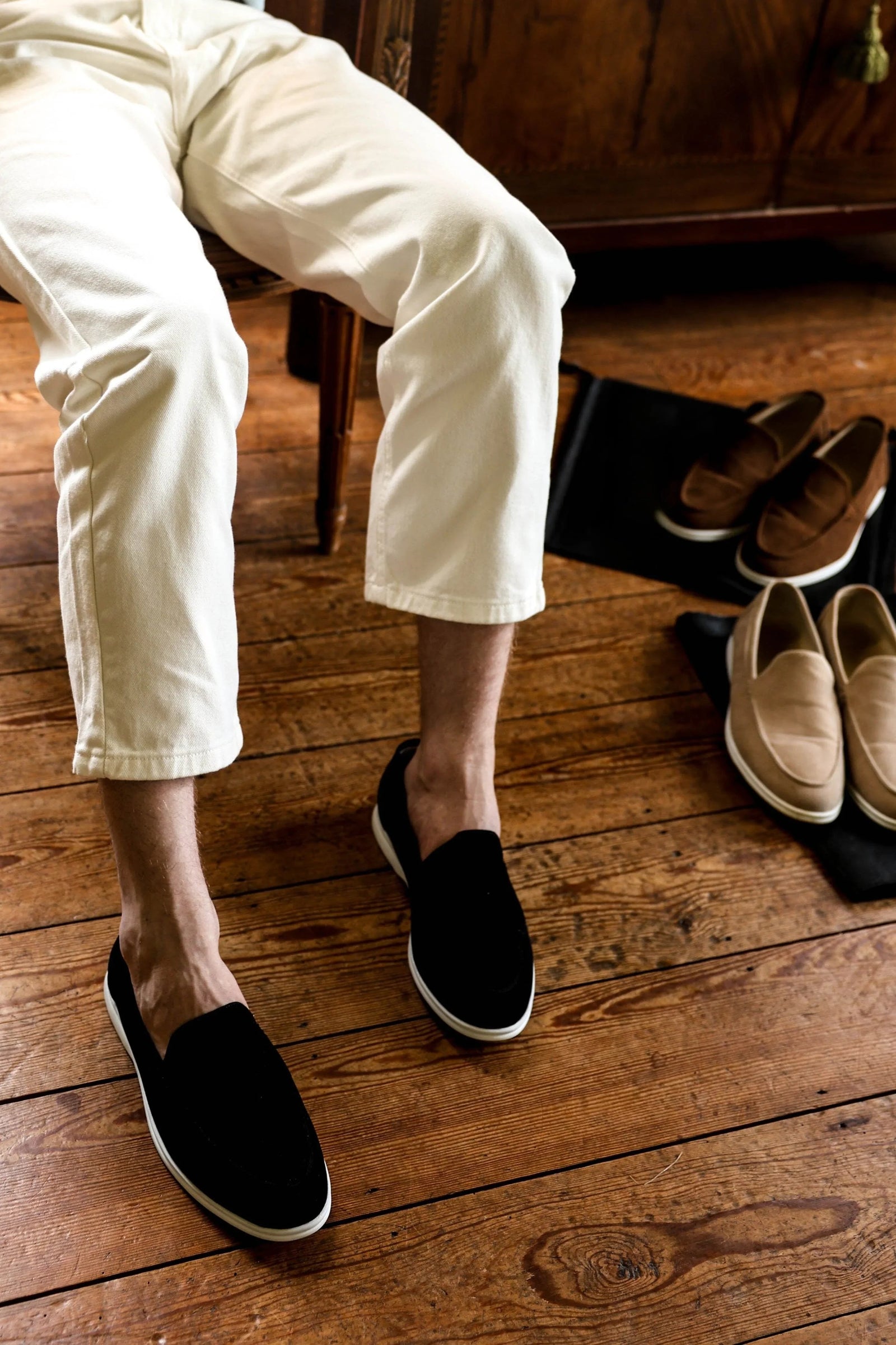 The Southampton Mens' Classic Slip On Suede Loafers