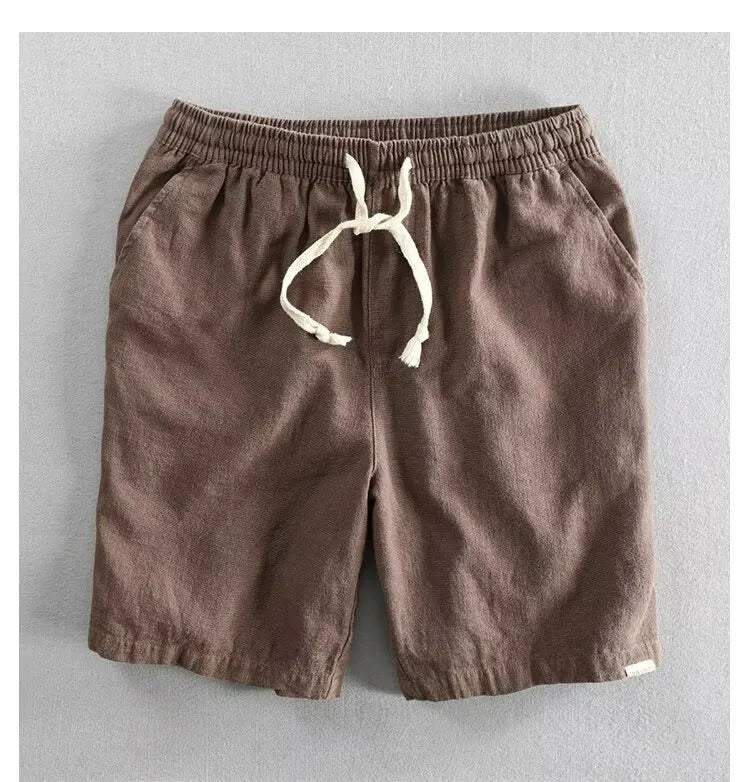 The Treviso Men's Lightweight Linen Drawstring Shorts
