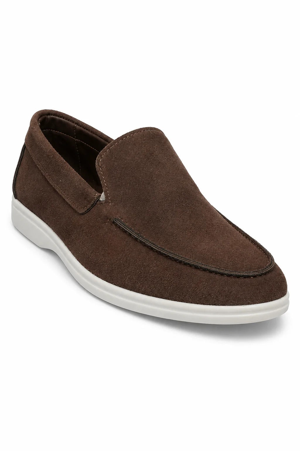 The Sheridan Men's Lightweight Slip On Suede Loafers - Brown