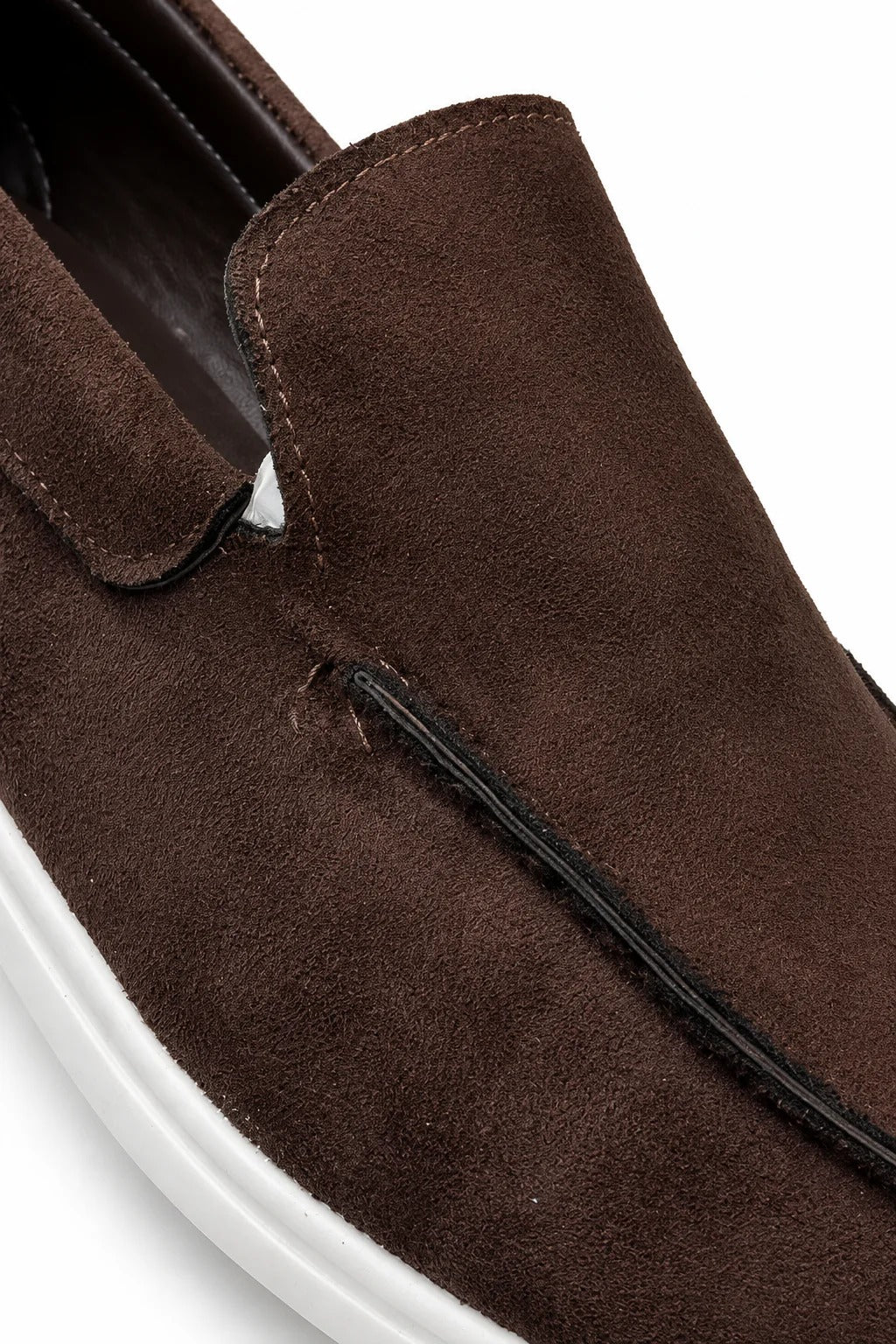 The Sheridan Men's Lightweight Slip On Suede Loafers - Brown