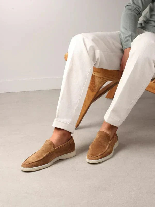 The Southampton Mens' Classic Slip On Suede Loafers
