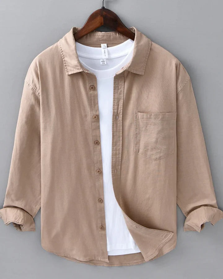 The Napa Men's Casual Linen Button Up Shirt