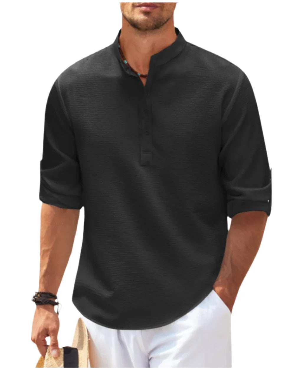 The Malcesine Men's Half Sleeve Collar Polo Shirt