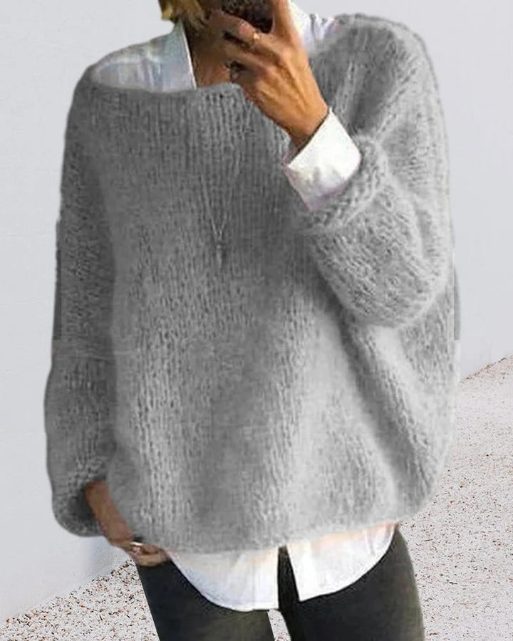 Women's Fluffy Off Shoulder Jumpers