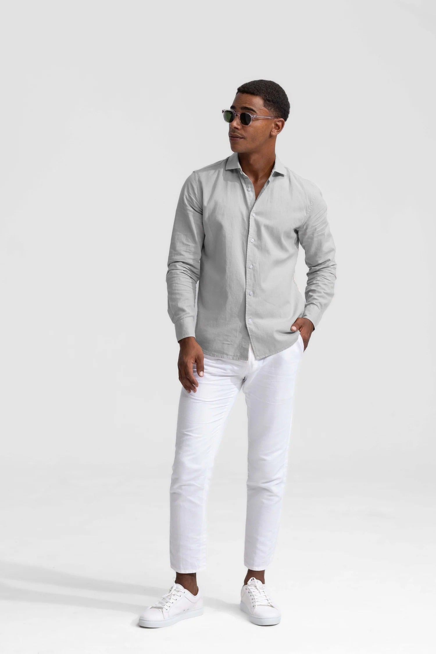 The Sorrento Men's Elegant Linen Button Down Shirt
