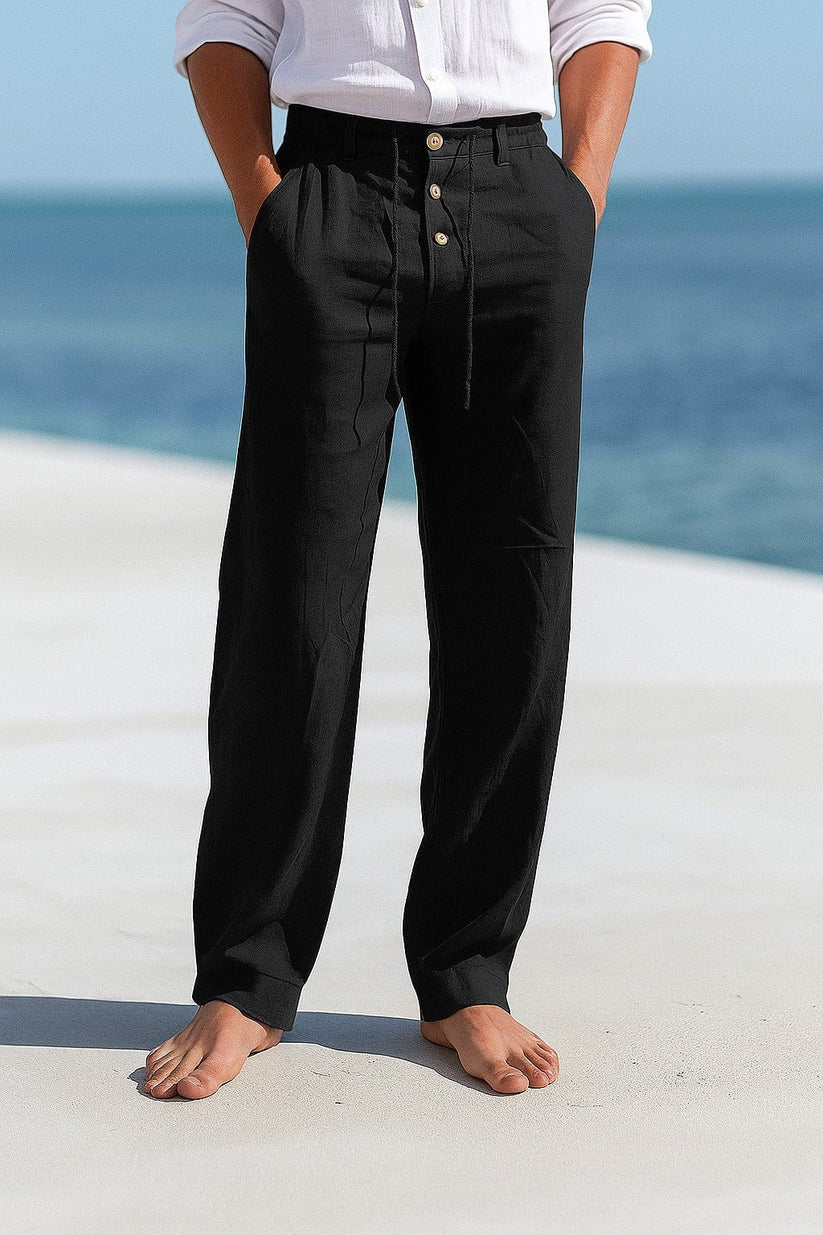 The Brickell Men's Drawstring Linen Beach Pants