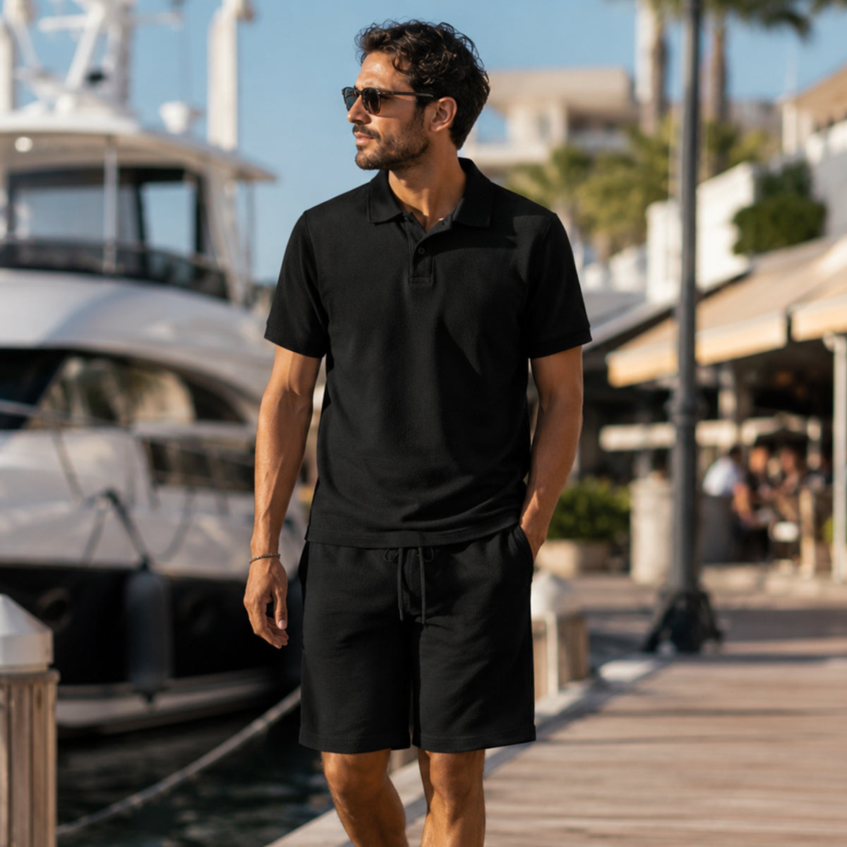 The Ashwood Creek Men’s Casual Co Ord Set – Shirt & Shorts