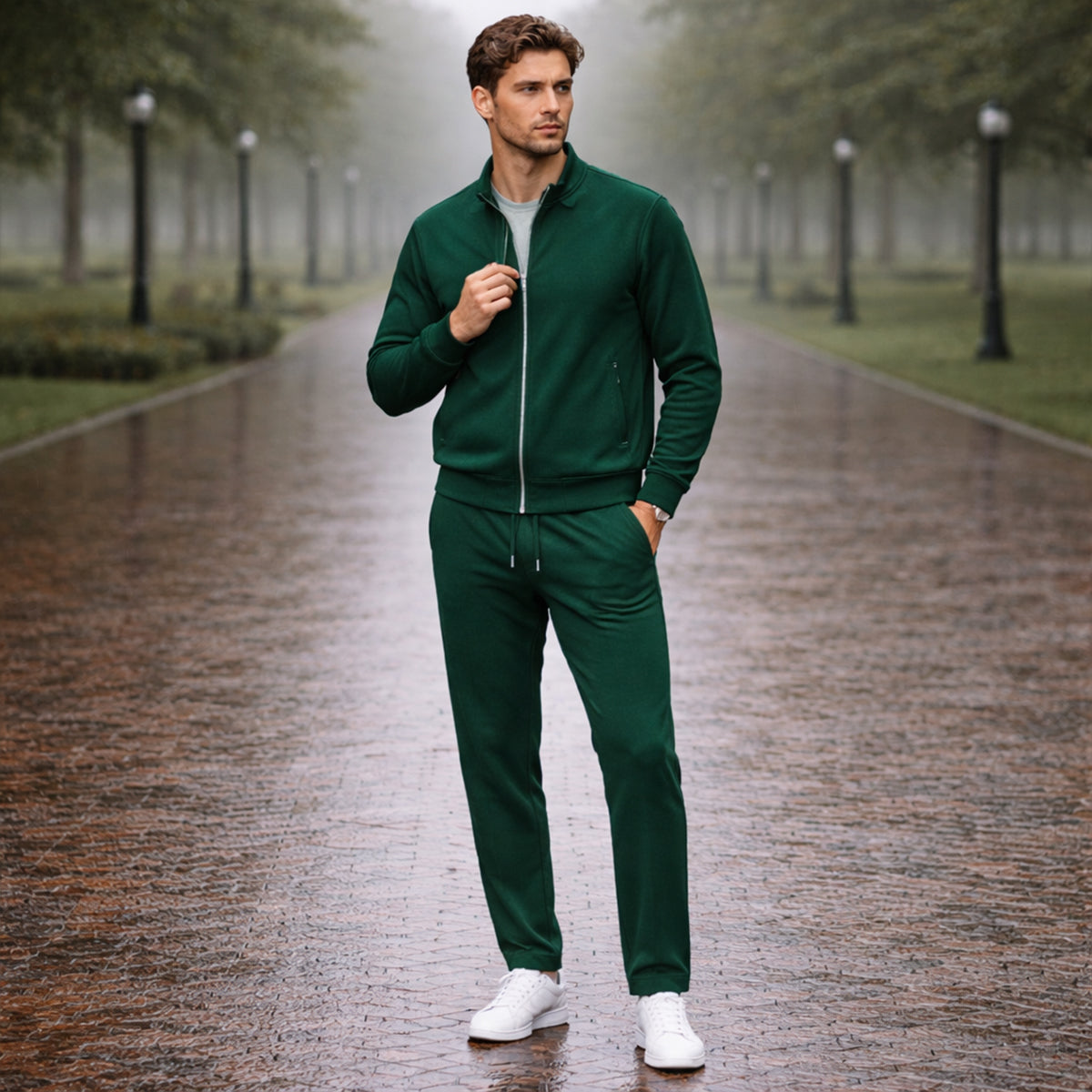 The Napoli Men’s Casual Summer Set – Jacket & Trousers Set