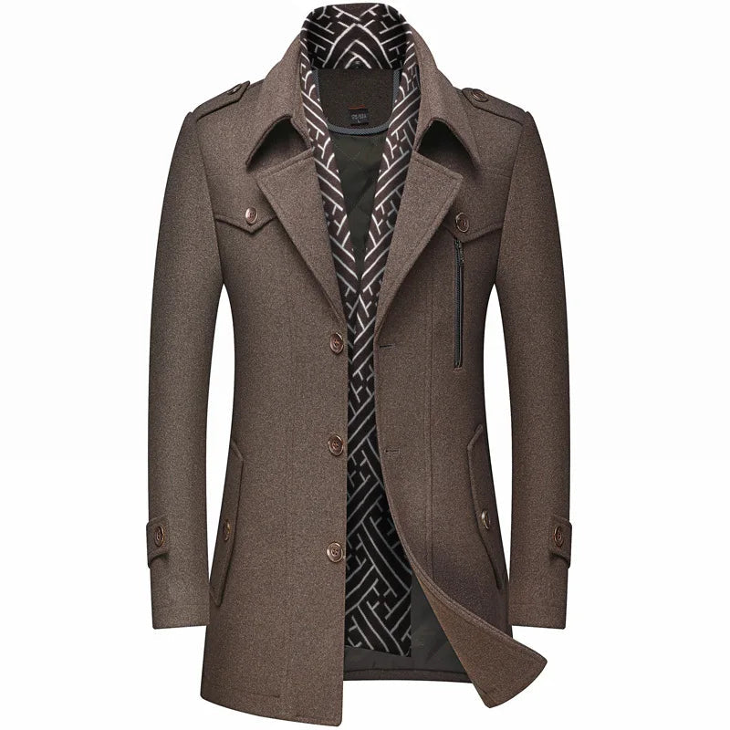 The Dulwich Men's Mid Length Slim Fit Winter Coat