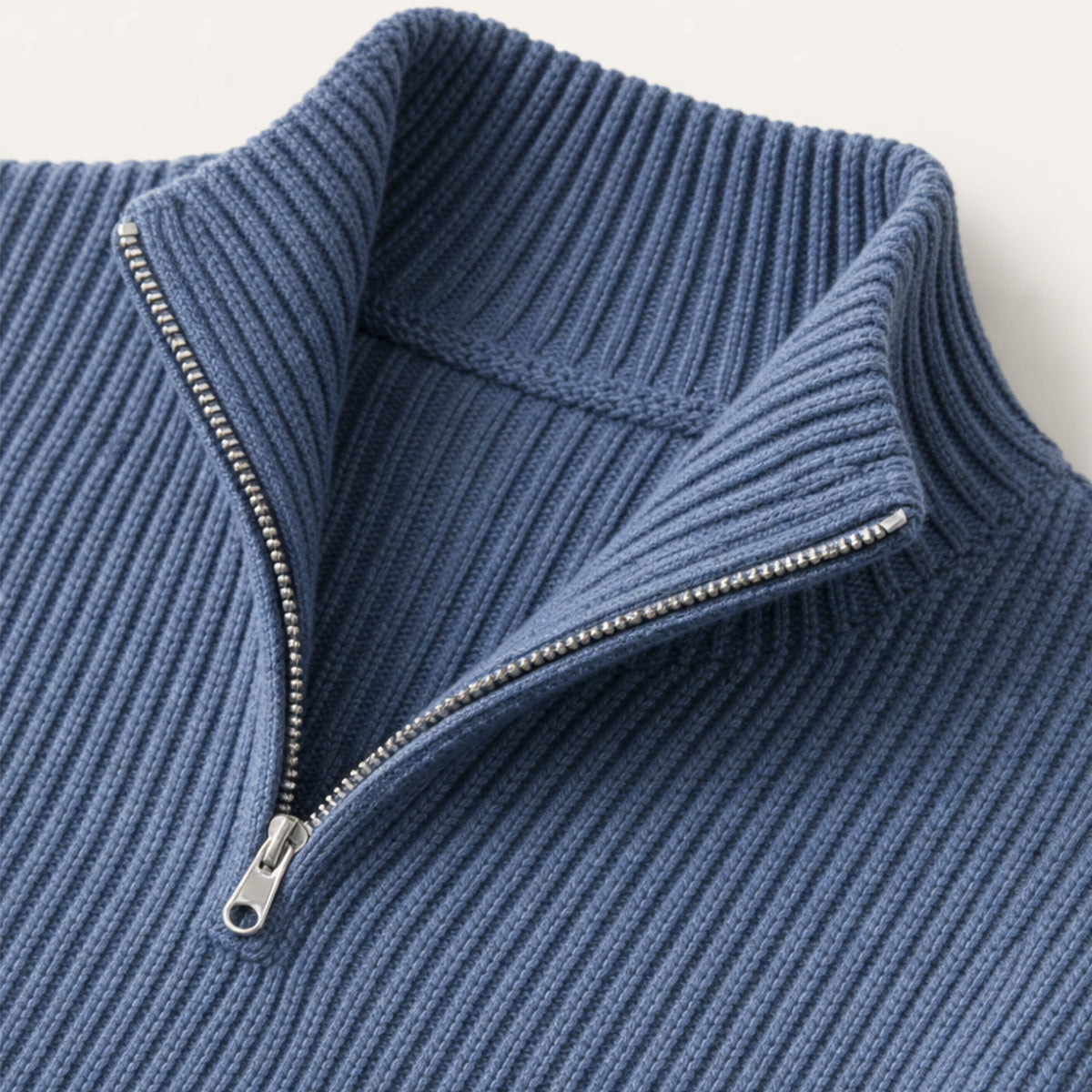 The Vicenza Men’s Soft Knit Cashmere Half Zip Jumper