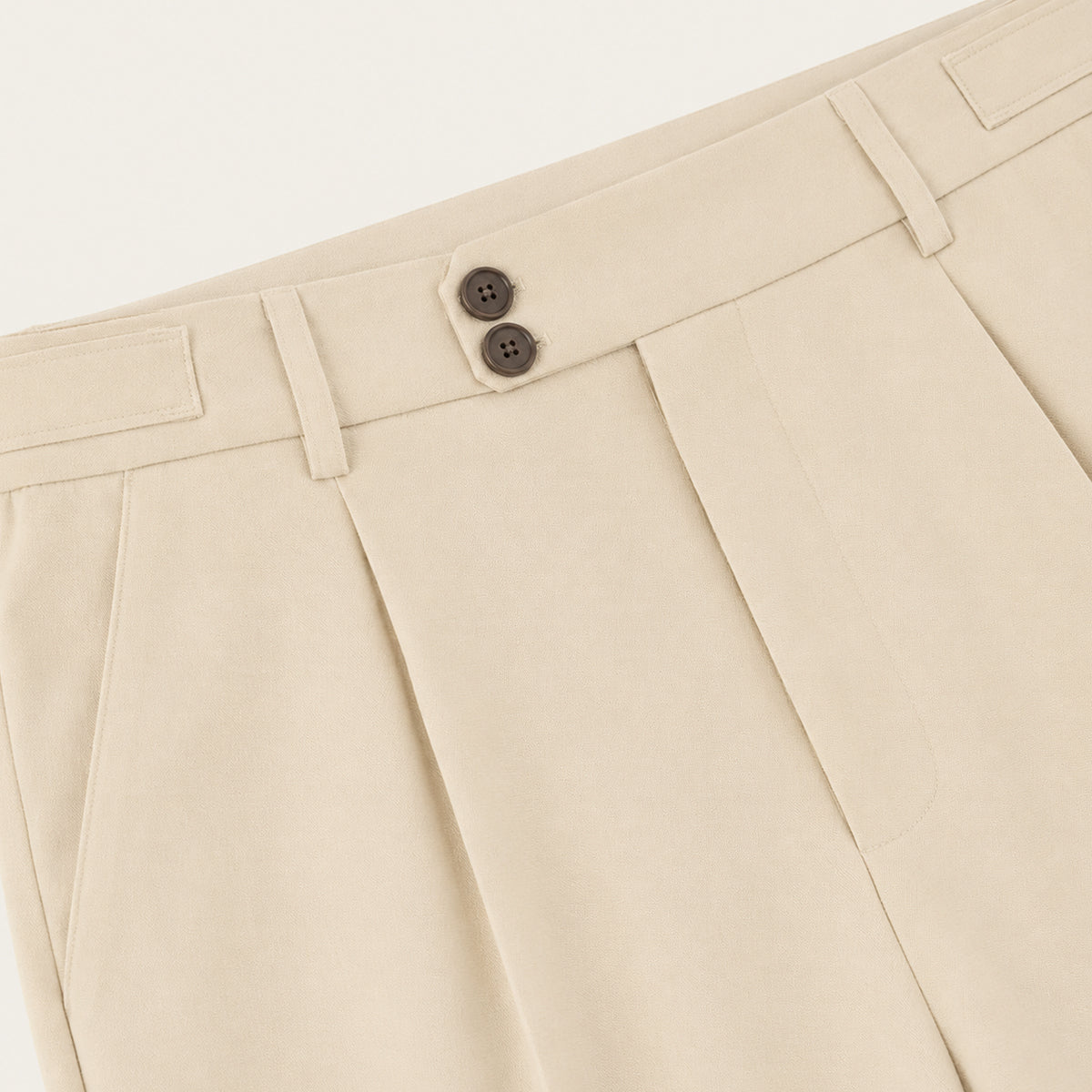 The Dromana Men’s Tailored Smart Slim Fit Pleated Dress Trousers