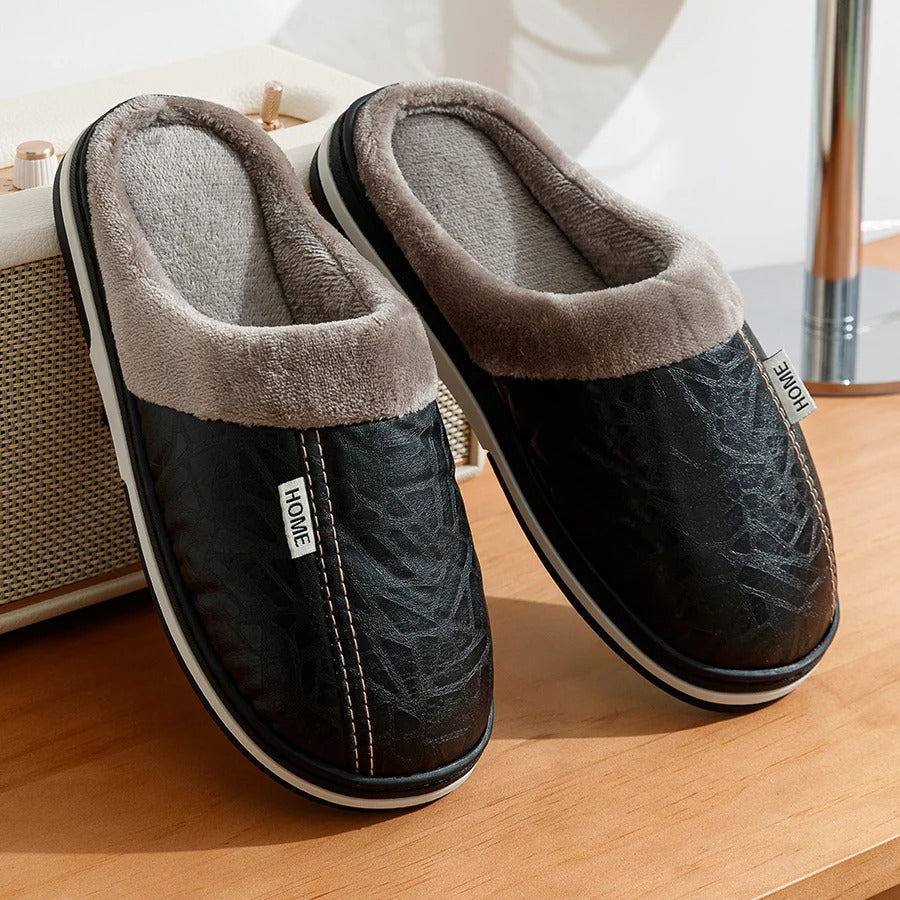 The Maida Vale Men's Fleece Lined Slip On Slippers
