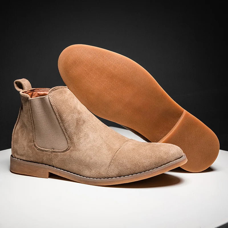 The Ealing Men's Suede Ankle Chelsea Boots