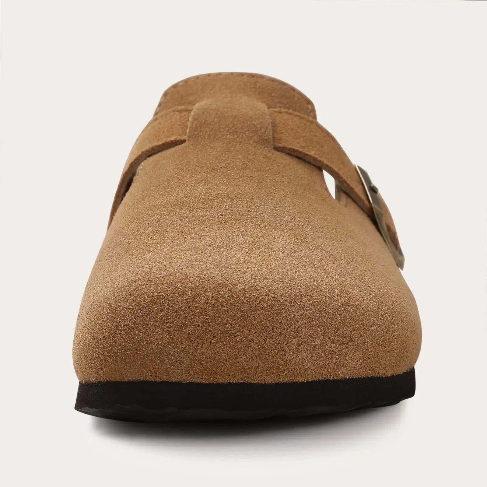 The Bankside Men's Suede Buckle Cork Clogs