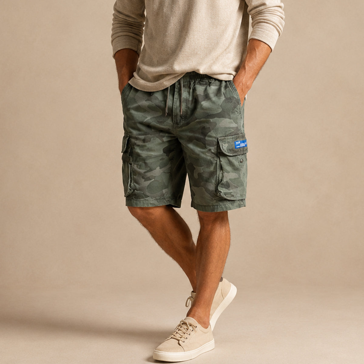 The Greenwich Men’s Casual Cotton Cargo Shorts