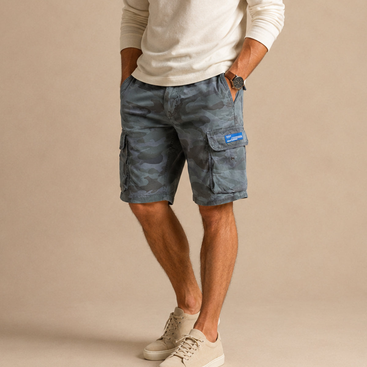The Greenwich Men’s Casual Cotton Cargo Shorts