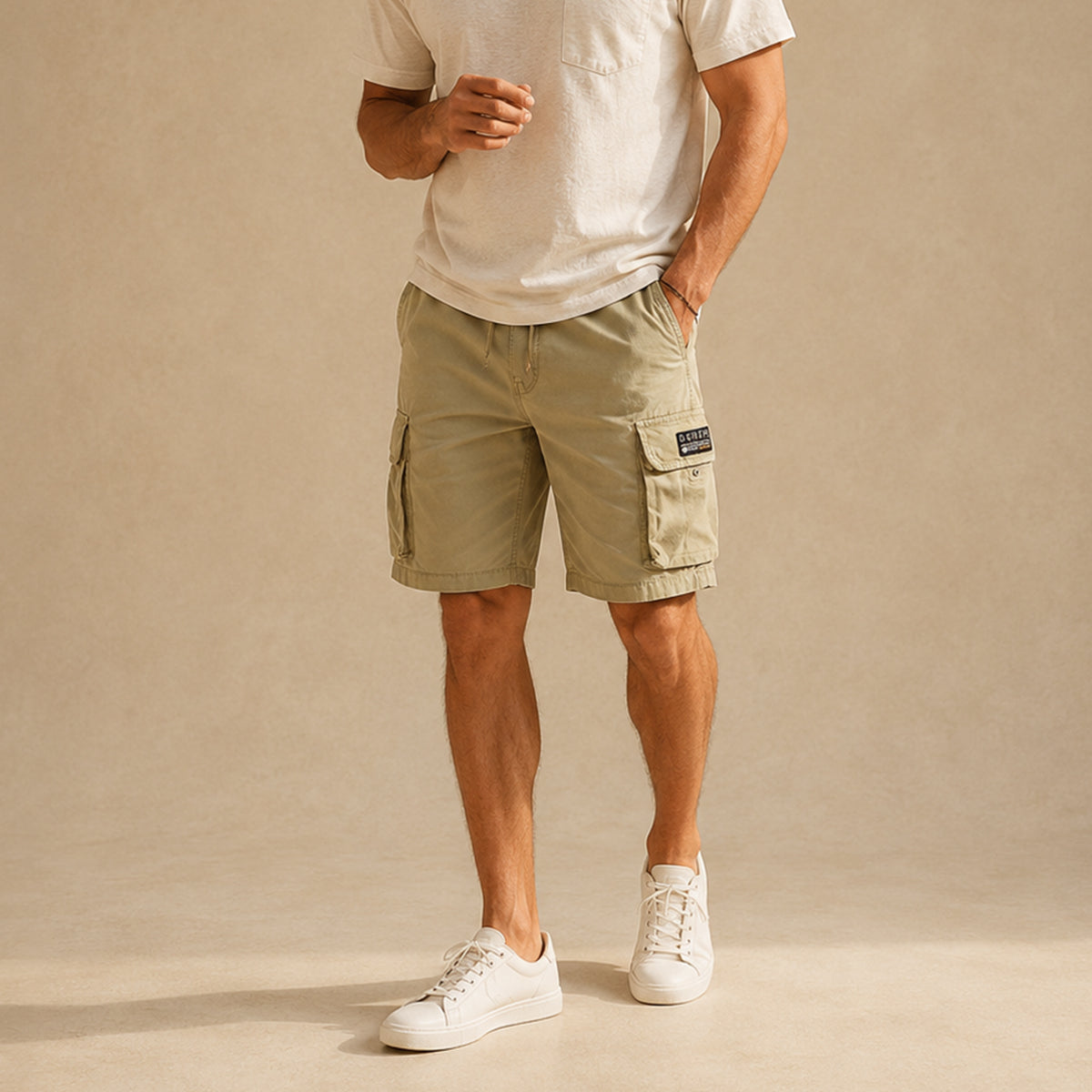 The Belgravia Men’s Lightweight Cotton Cargo Shorts