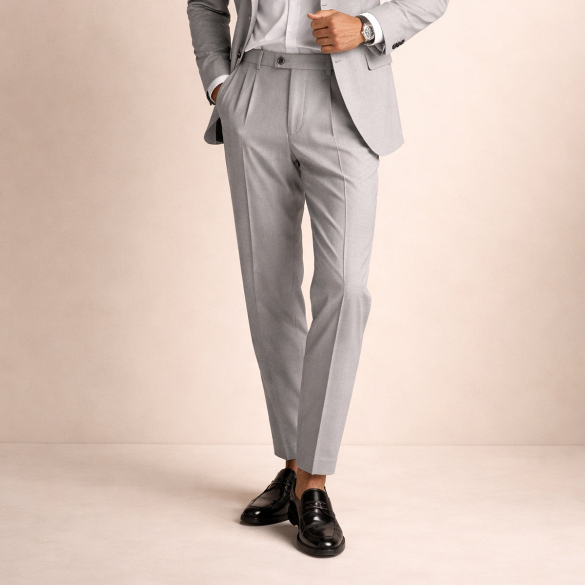 The Brighton Men’s Vintage Classic Tailored Pleated Trousers