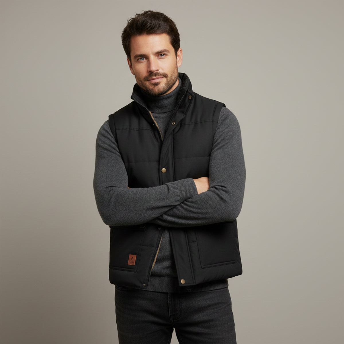 The Aspen Men's Warm Modern Fleece Lined Winter Gilet