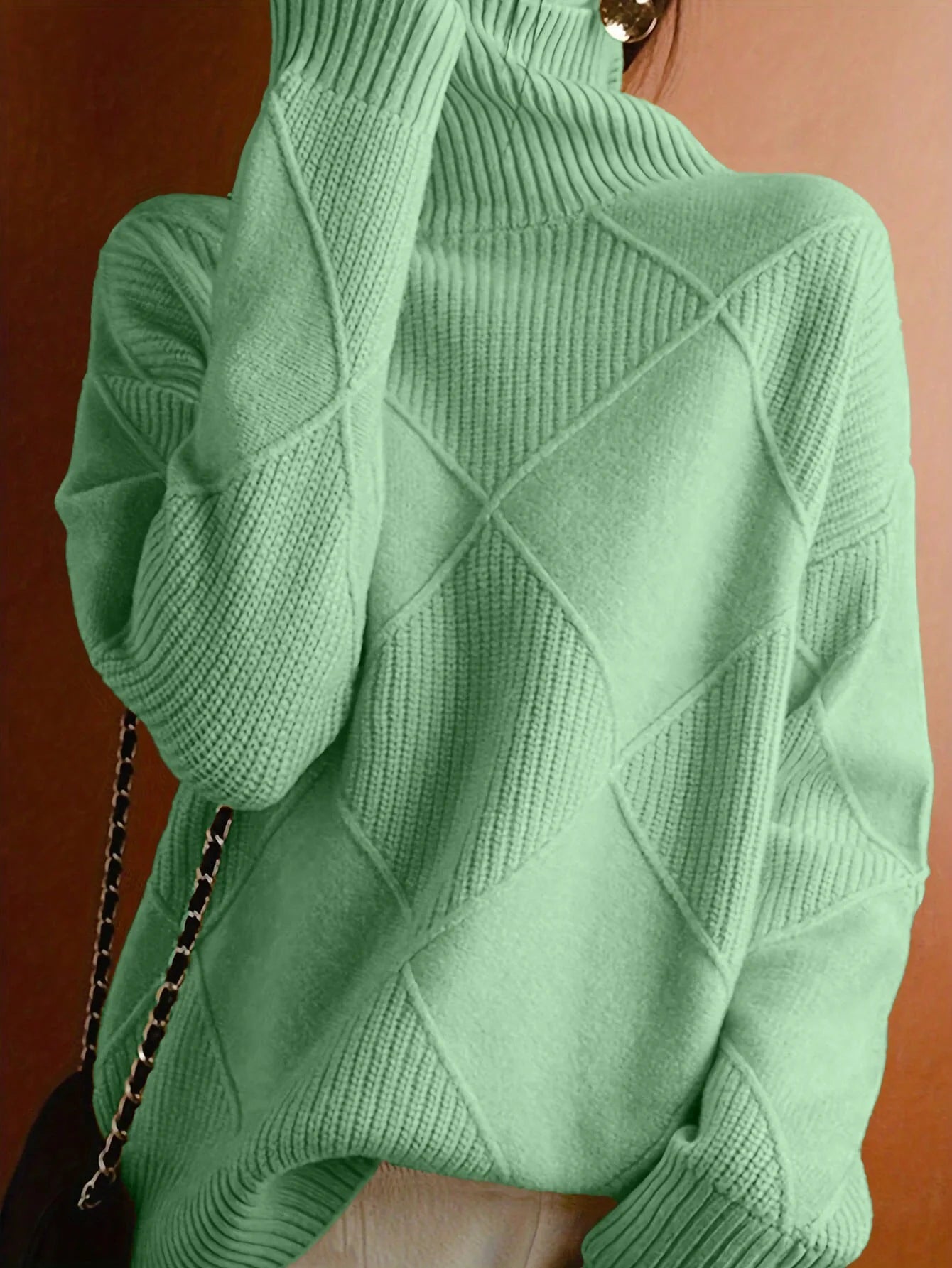 Women's High Neck Jumper – Soft Knitted Jumper