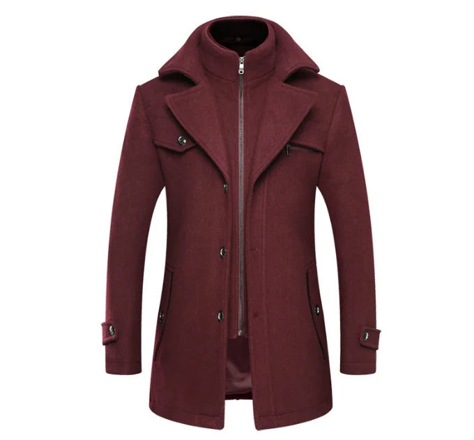 The Greenwich Men's Slim Fit Wool Blend Overcoat