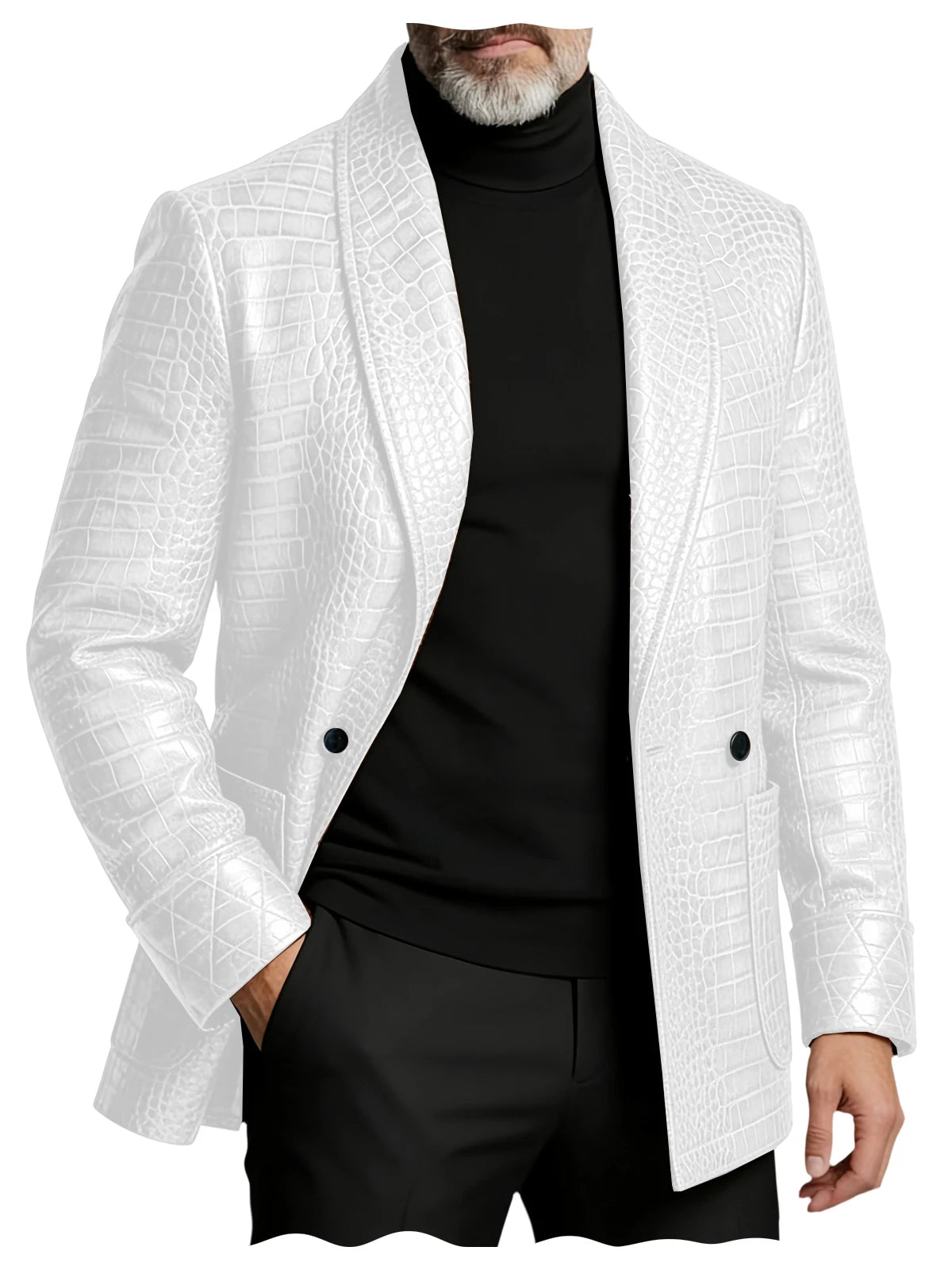 The Strand Men's Slim Fit Embossed Blazer