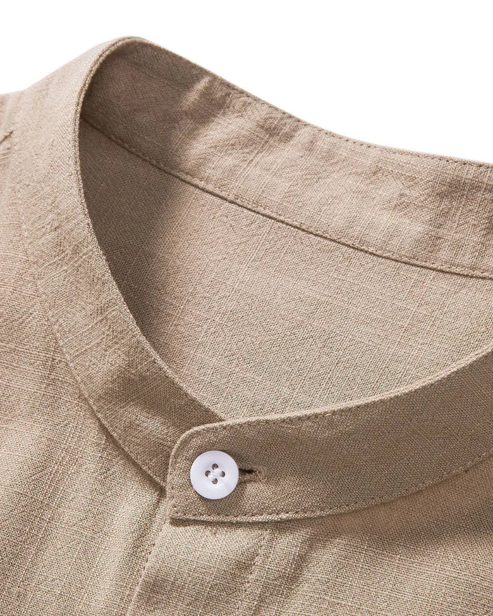 The Brentwood Men's Short Sleeve Linen Shirt & Drawstring Trousers Set