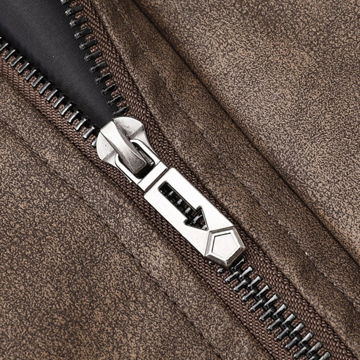 Men’s Zip Up Casual Biker Leather Jacket
