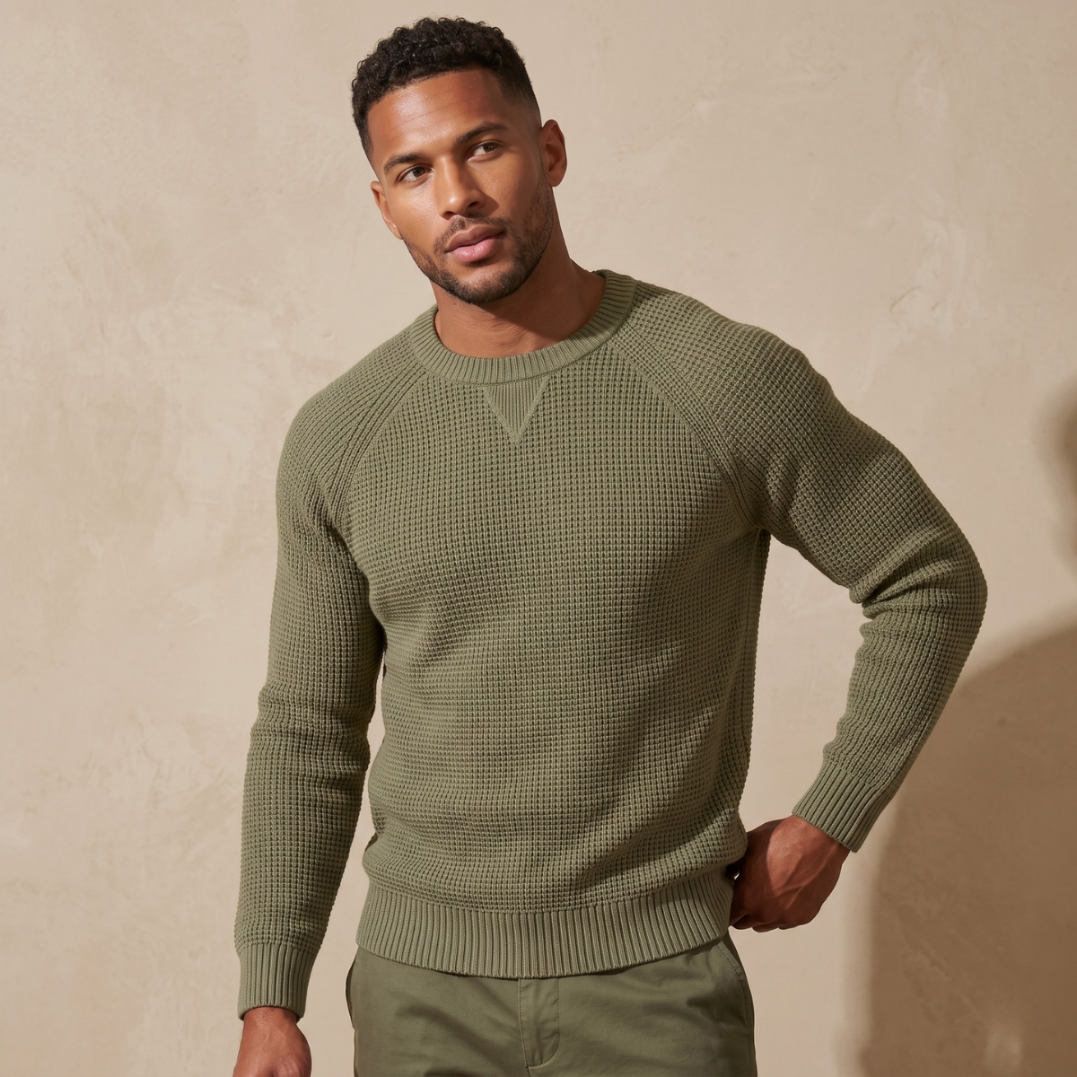 Men's Comfortable Knitted Cotton Jumpers