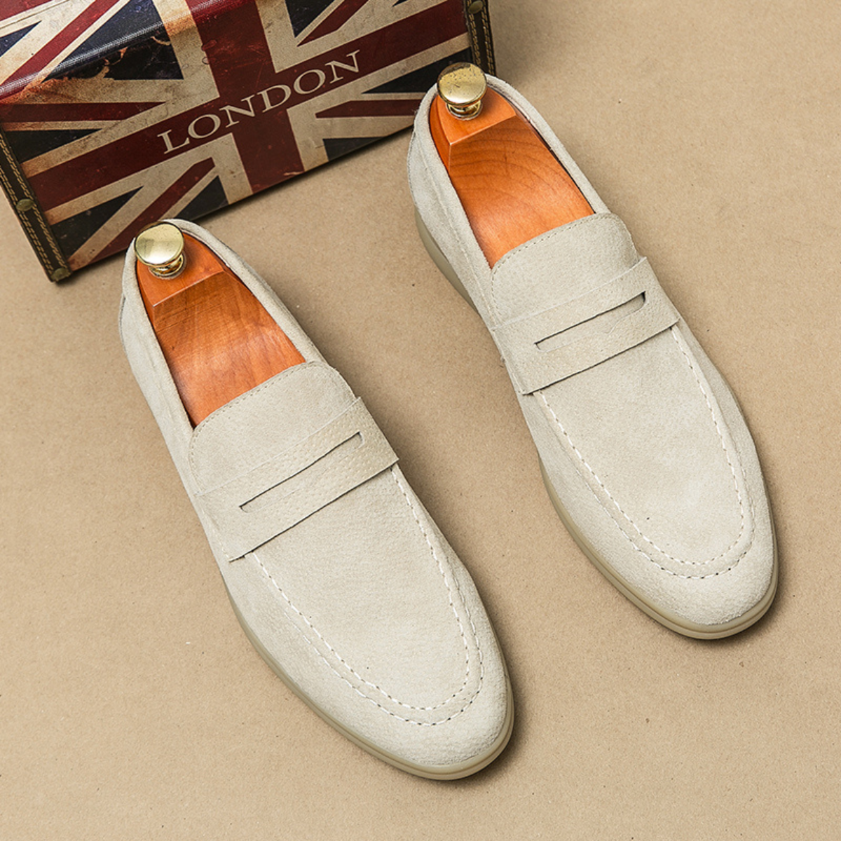 The Daylesford Men’s Classic Slip On Suede Loafers