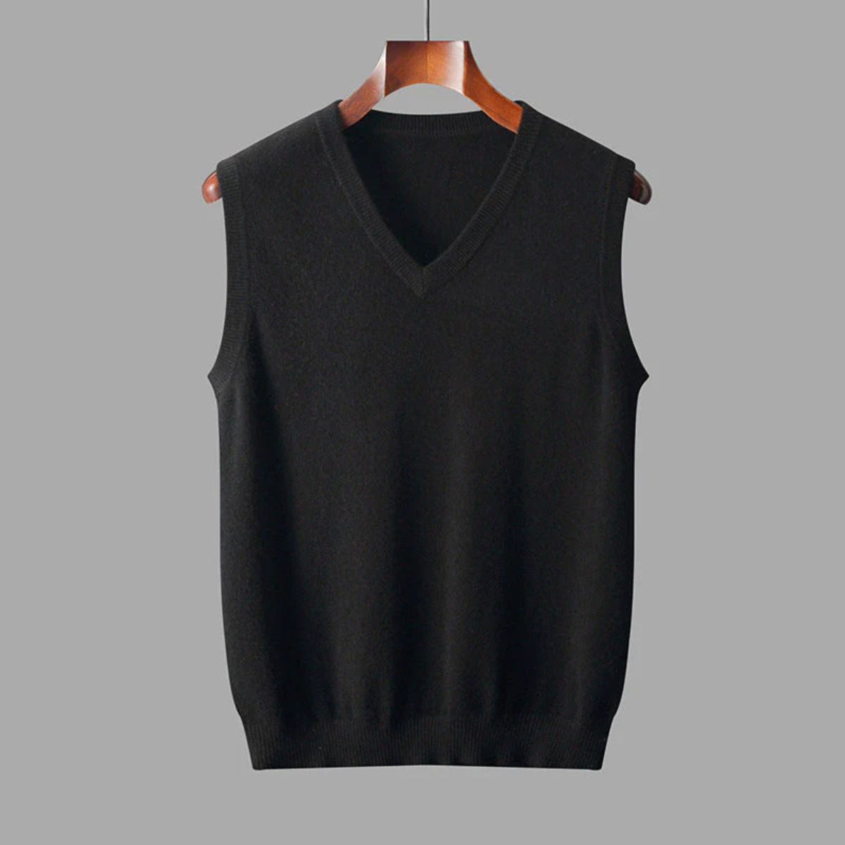 The Milan Men's V Neck Knit Cotton Gilet
