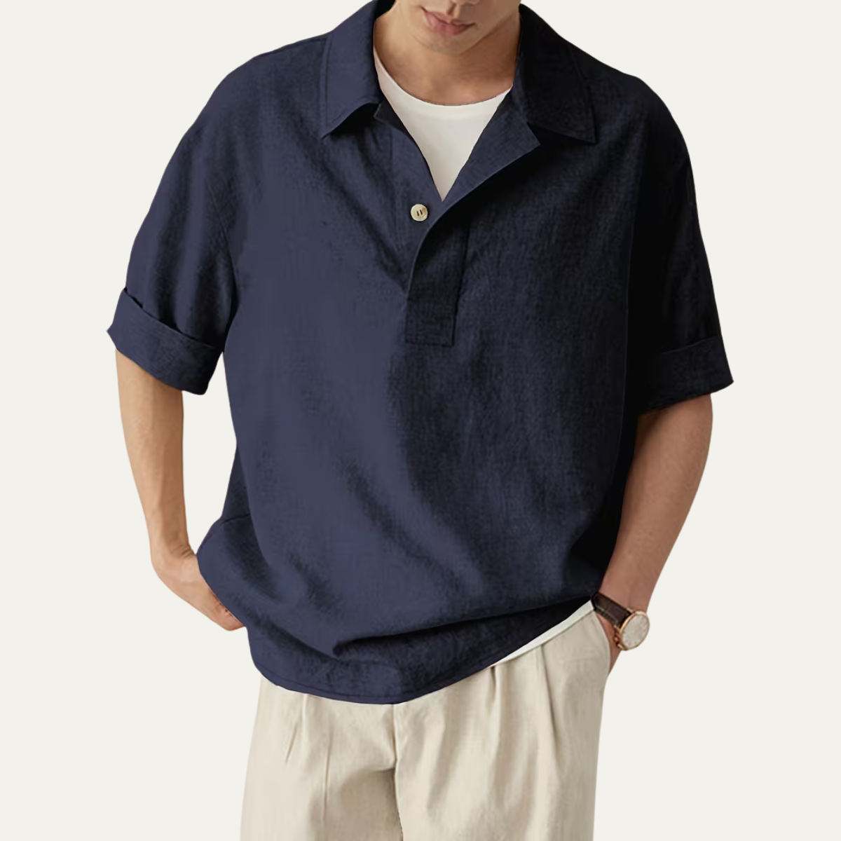 The Amalfi Men’s Breathable Short Sleeve Polo Shirt
