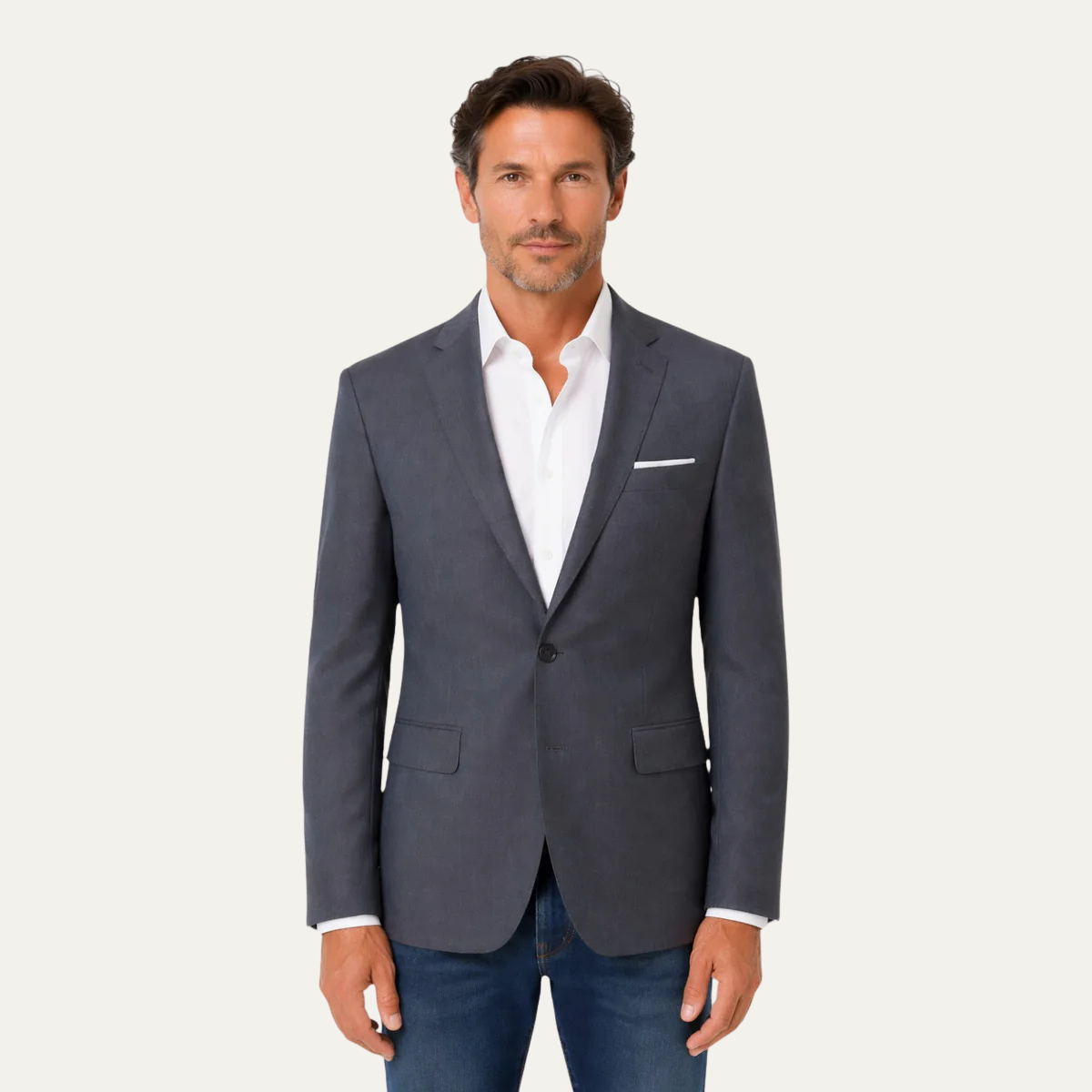 Men’s Classic Single-Breasted Suit Jacket