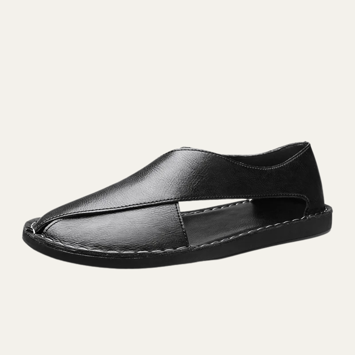The Pitigliano Men’s Casual Summer Leather Slip On Sandals