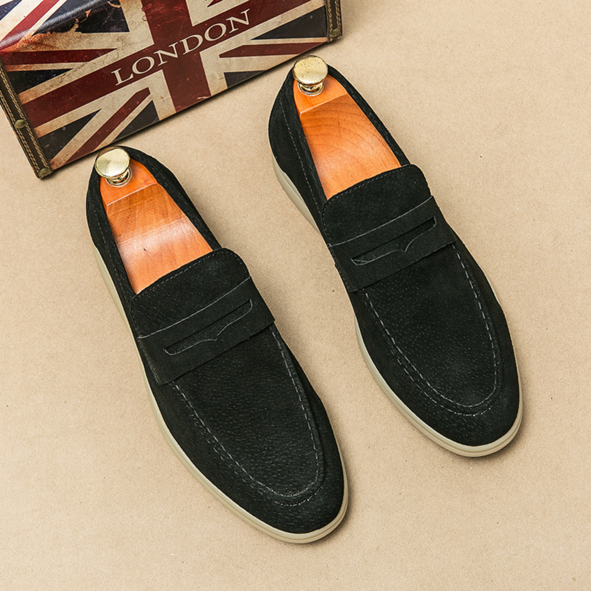 The Daylesford Men’s Classic Slip On Suede Loafers