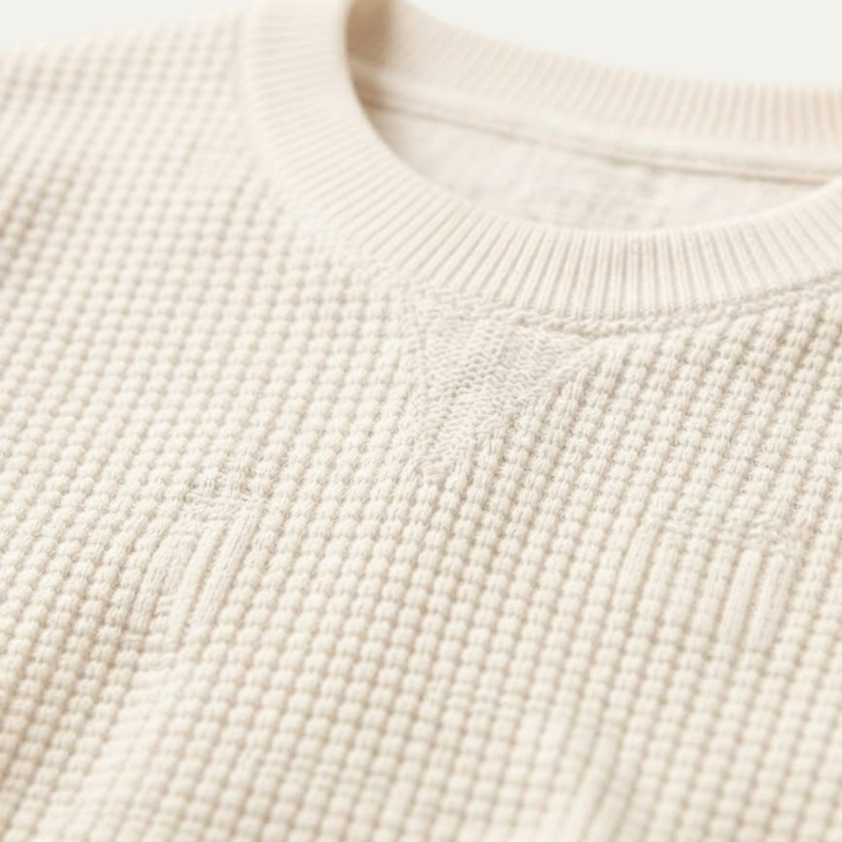 Men's Luxury Loose Fit Waffle Texture Jumper