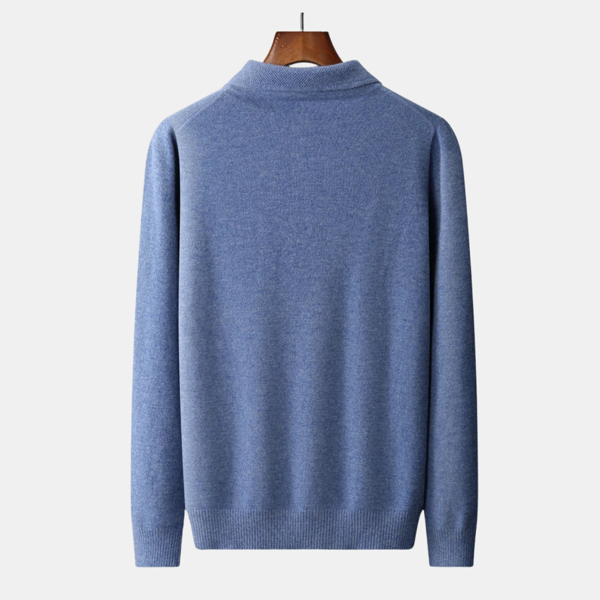 The Bayswater Men's Wool Blend Knit Polo Jumper