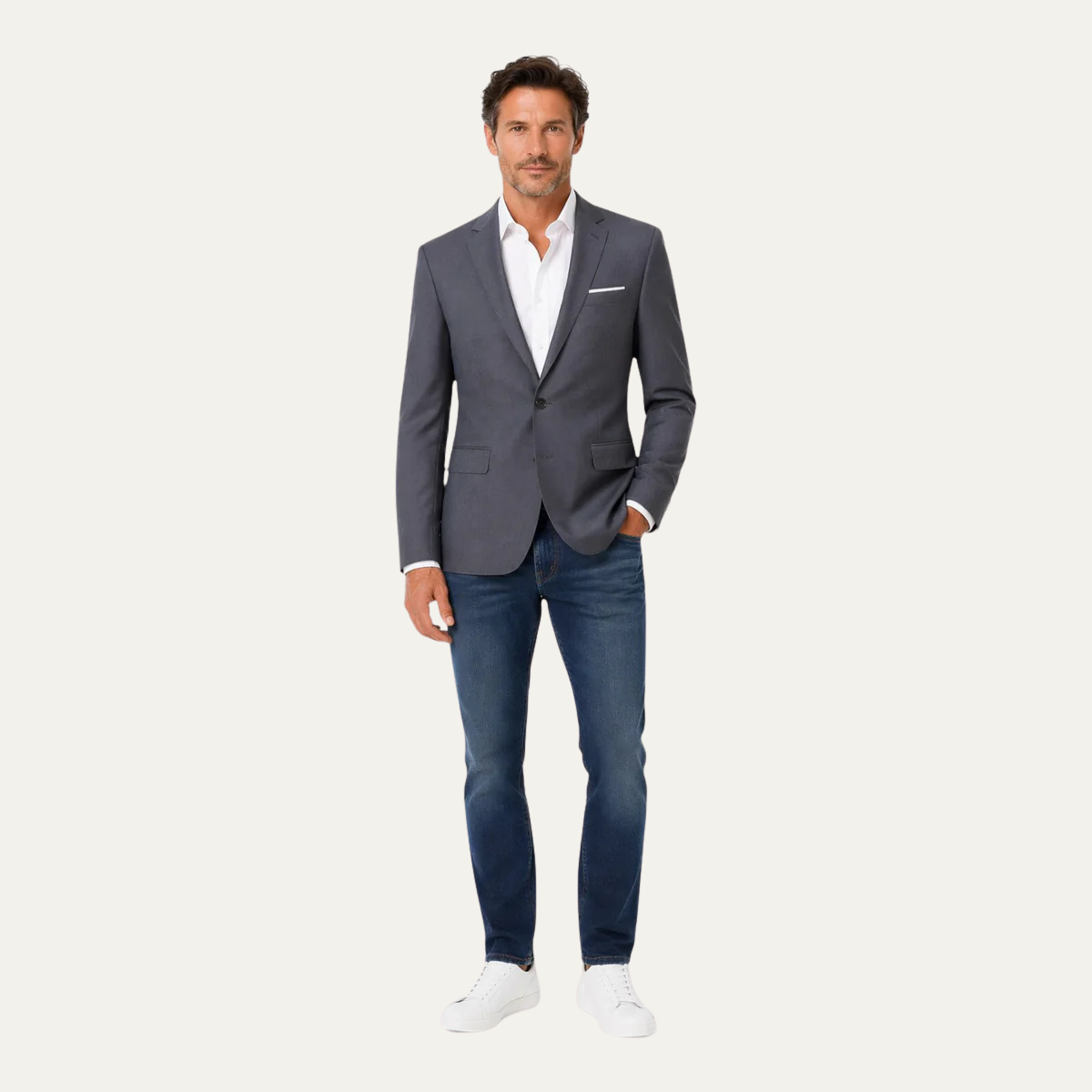 Men’s Classic Single-Breasted Suit Jacket