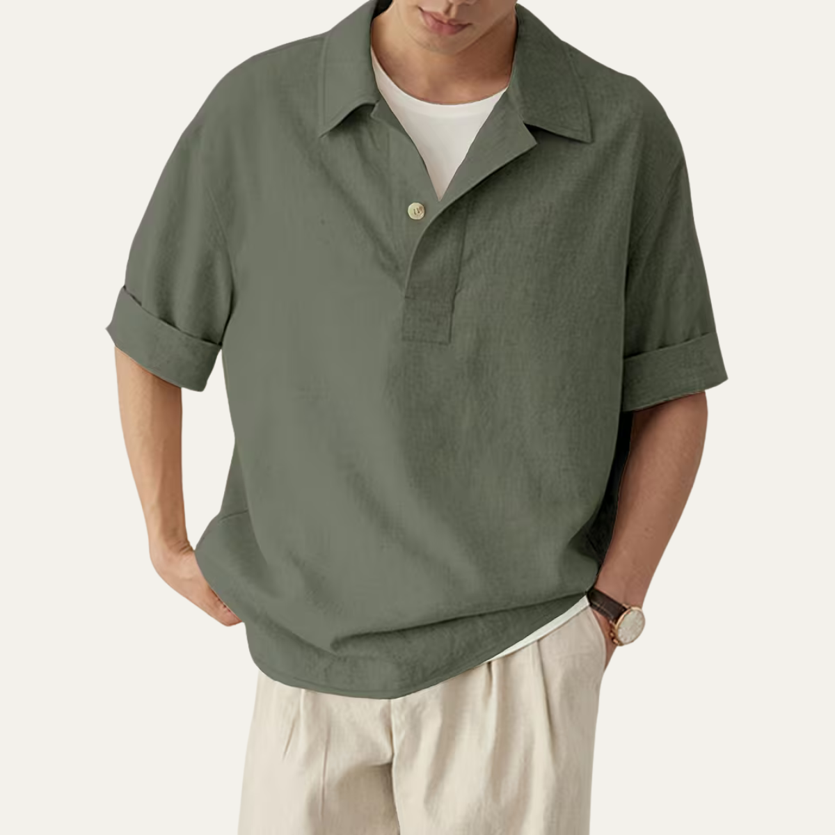 The Amalfi Men’s Breathable Short Sleeve Polo Shirt