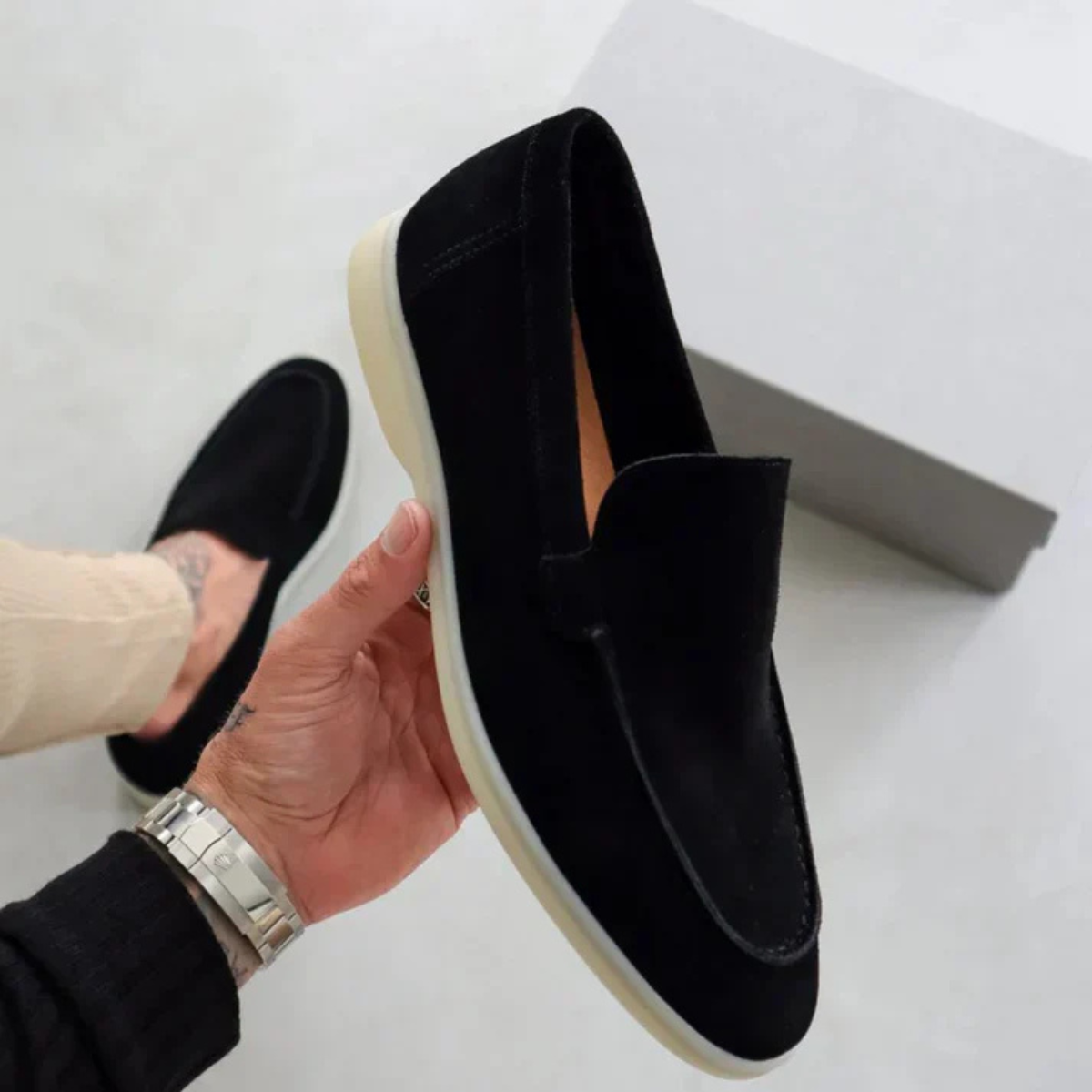 The Edina Men's Premium Suede Slip On Loafers