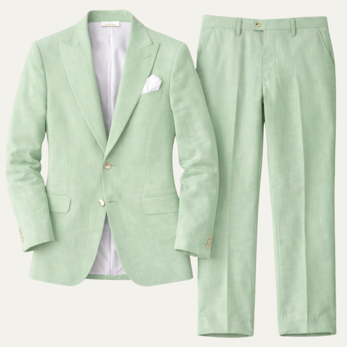 The Lausanne Men’s Casual Linen Suit Set – Blazer &amp; Trousers
