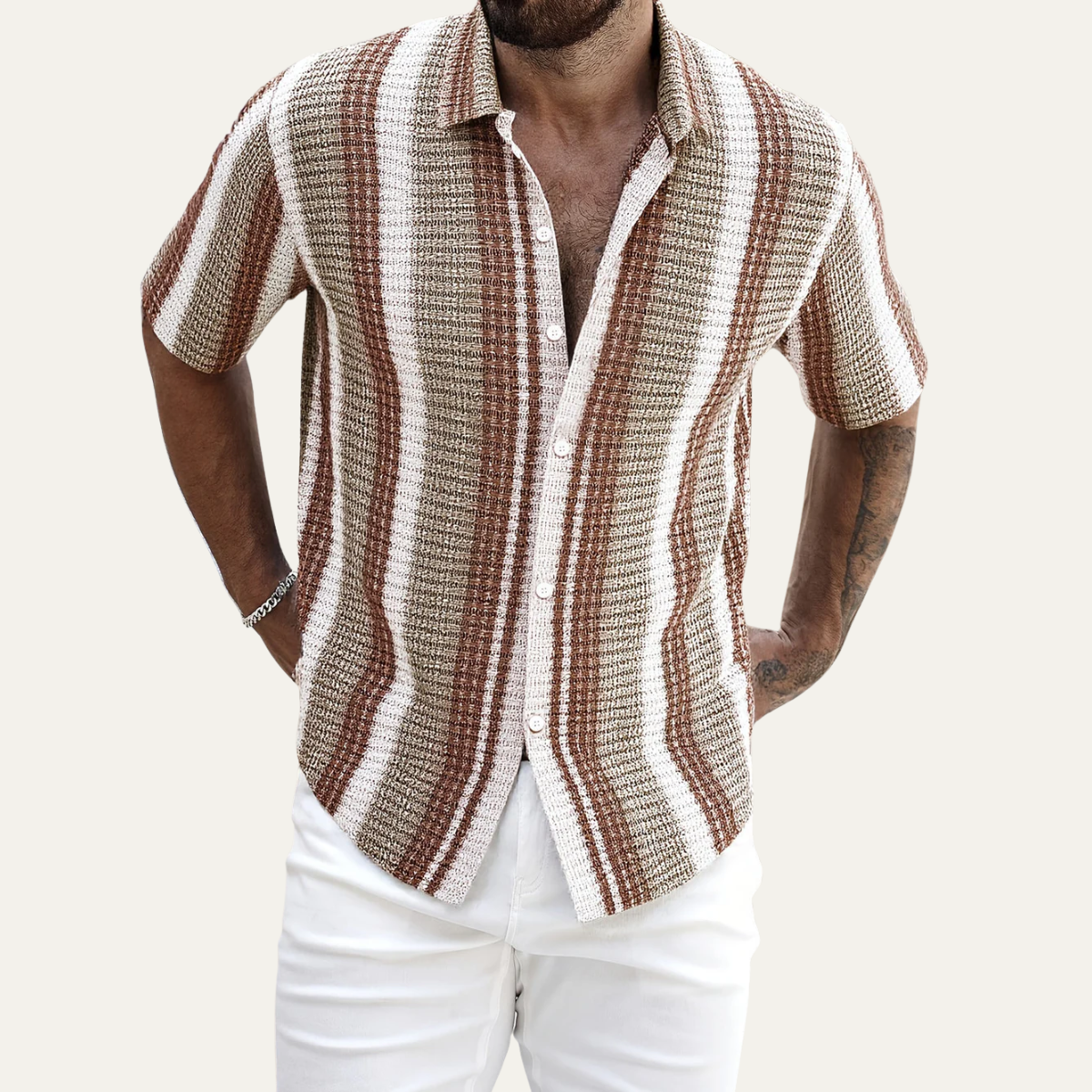 The Waverly Men’s Summer Striped Shirt