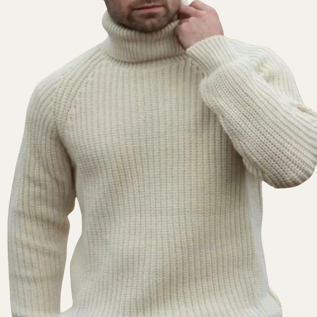 The Dundee Men's Chunky Turtleneck Warm Jumper