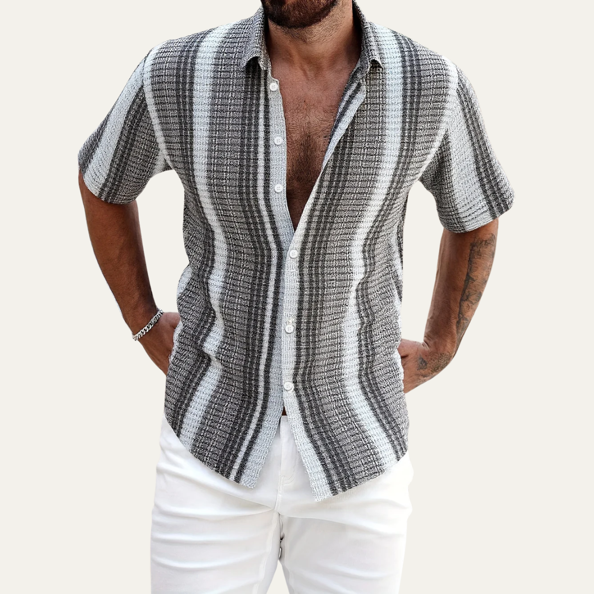 The Waverly Men’s Summer Striped Shirt