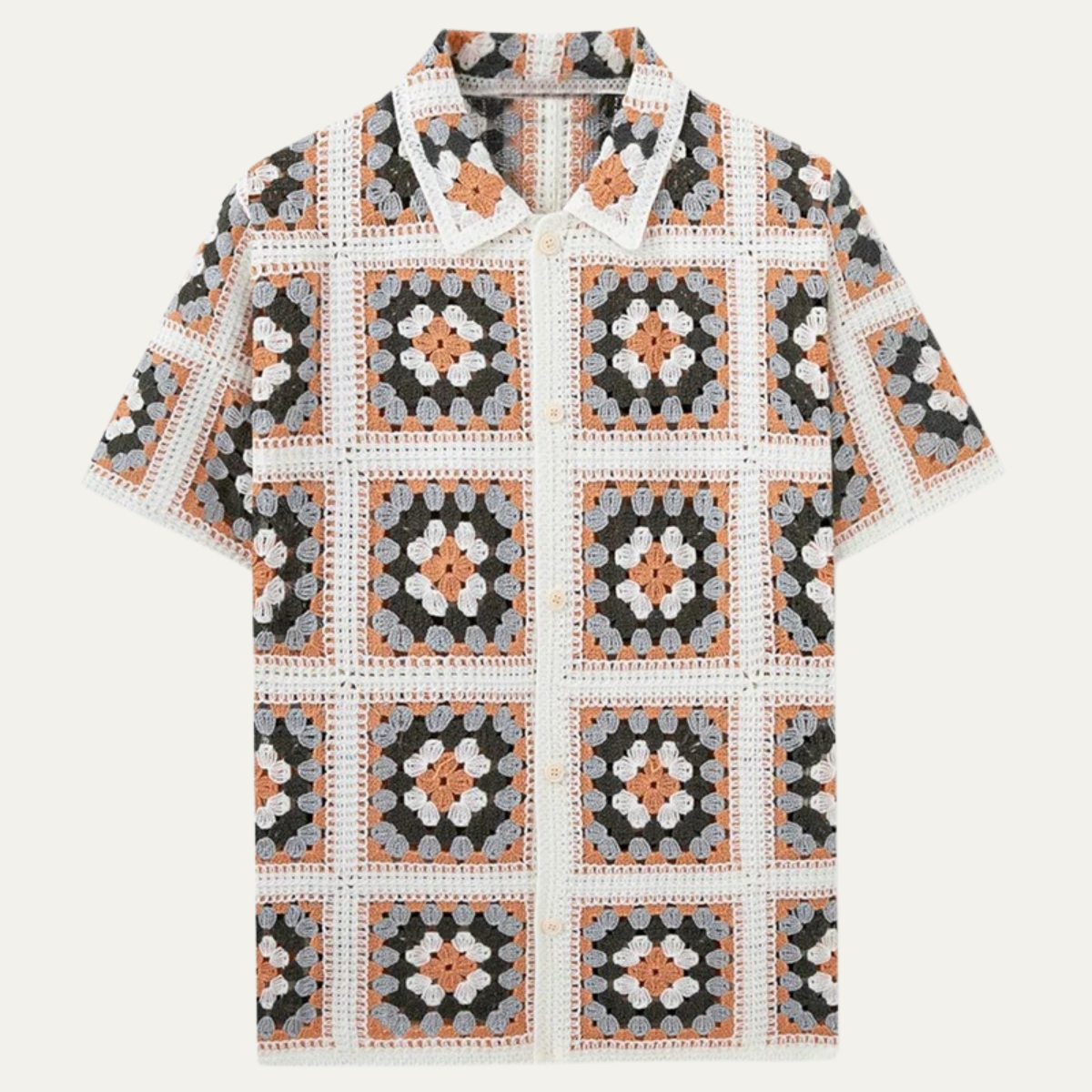 The Fiorano Men’s Patterned Knit Polo Shirt